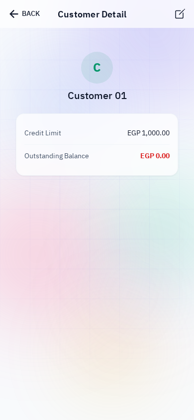 Complete customer profile